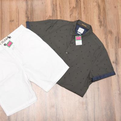 Army Green denim & flower shirt Size XL: $85.00