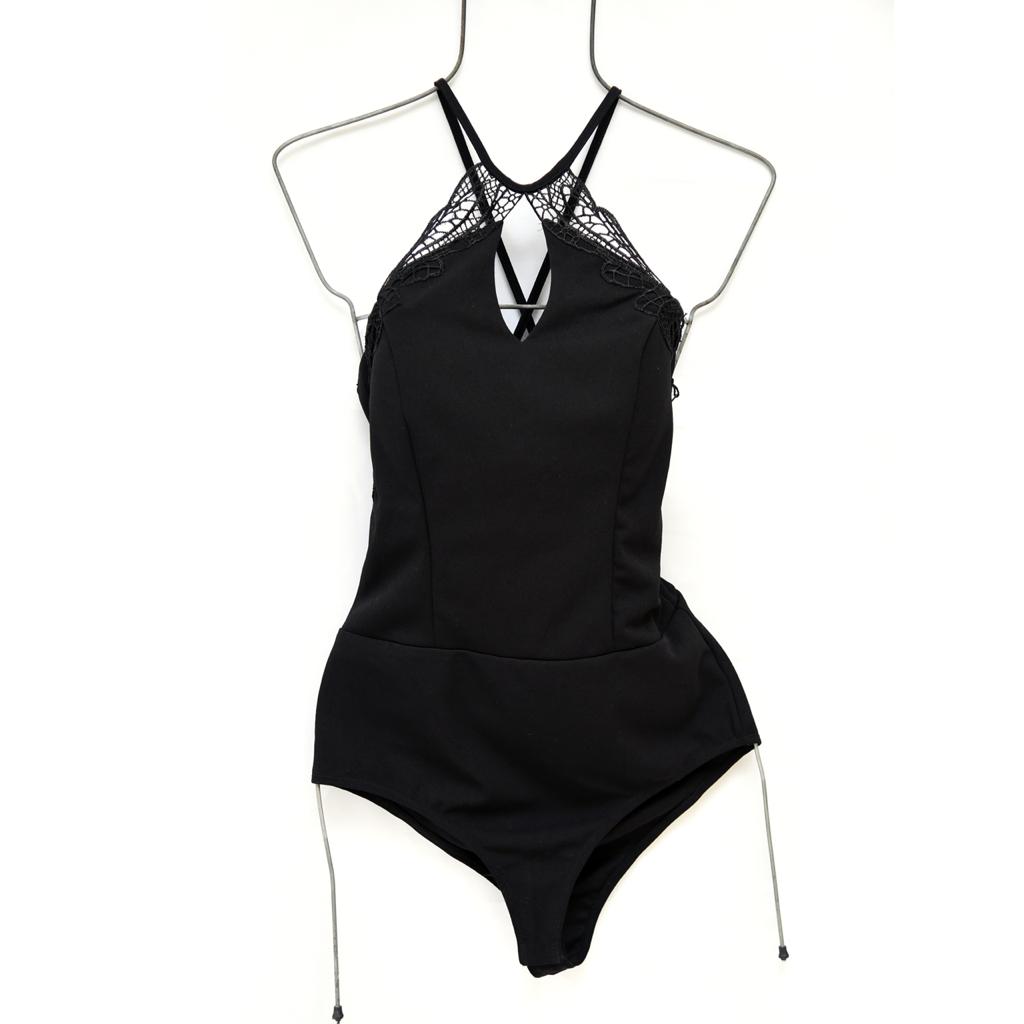 Black Haute Monde Bodysuit Size M